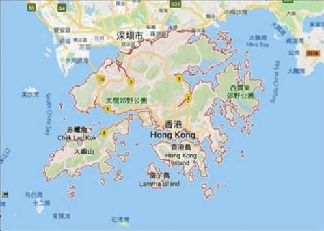 香港地區方位